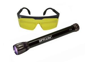 משקפיים ופנס UV תוצרת Spectronics